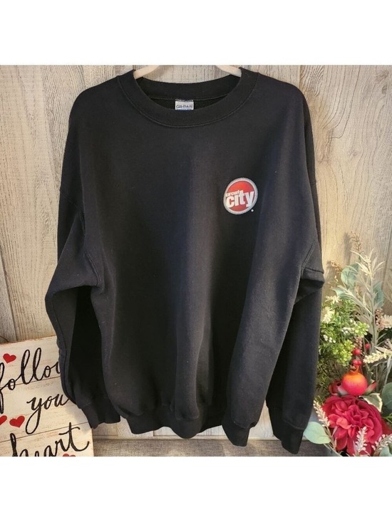 CIRCUIT CITY black crewneck sweatshirt size XL From 00's